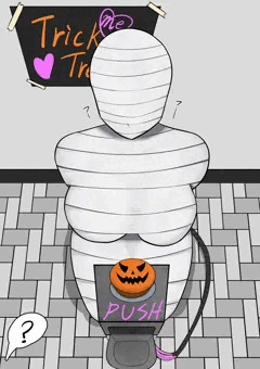ハロウィンとコスプレミイラ