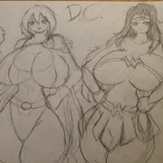ワンダーウーマンとパワーガール のエロイデート