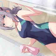 水着シロコとお風呂えっち
