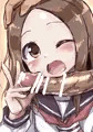 高木さんと西片ちゃんと真野ちゃんのラフ・わりとひどい寄り注意