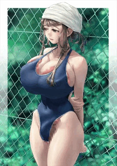 はみ出ちゃう🥹～スク水バージョン💗