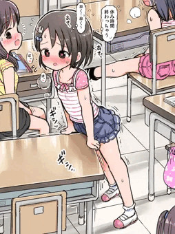 休み時間に慌てながら角オナニーする千枝ちゃん