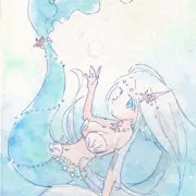水彩人魚姫