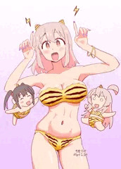虎縞ビキニまつりママ