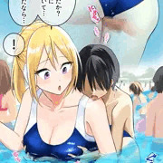 リーニャとプールでえっちっち