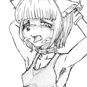ご主人様の執拗な責めに息も絶え絶えなケモミミちゃん。