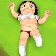 体操着脱がされたデブ少女