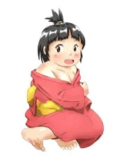 脱ぎかけのぽっちゃり少女
