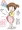 フリーイラストの女の子がお腹空いてたので