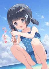 ナマコを触るうちの子