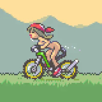 ディルド自転車飛ばして進もう