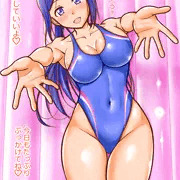 競泳水着果南とファンたちとの熱い交流会