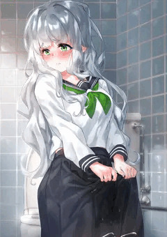 トイレの個室で