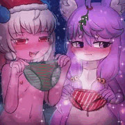 Showing Off Xmas Panties