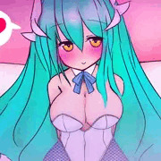 清姫バカンス03❤バニー白青網タイツ❤