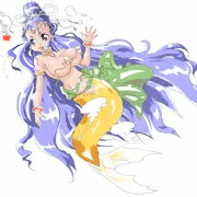 ポロリしちゃってるのに気づかず挨拶してくれる人魚さん