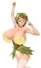 [自作絵]　爆乳エルフ　エリー