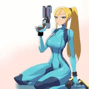 腹ボテギャル化便女サムス