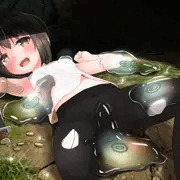 群生スライムに負けたよそのこ