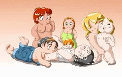 大人と子供、おでぶの乱れ