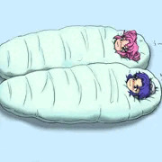 ウチのバーチャロン娘 インフレータブルブランケットサック詰め