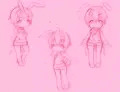 トリプルフェイスバニー(落書き/女装)