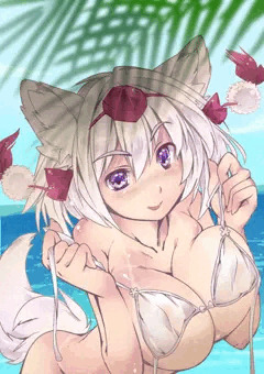 ほんのり日焼け跡椛（ゝω・）v-☆