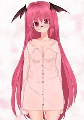 小悪魔にだぶだぶのＹシャツ着てもらって
