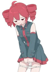 何かが出てあわあわしてる重音テト