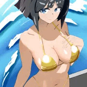 金色ビキニのトリスタ