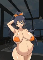 スポンサーとの慰安旅行の後からなぜか太ったらしいボテ腹アイドル