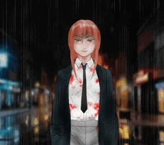 マキマさん雨の中
