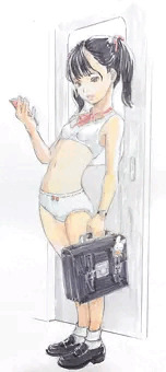 制服着忘れ少女