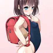 スク水ニーソ＆ランドセル装備のメスガキ怜ちゃん