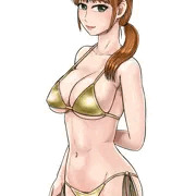 また金色ビキニ