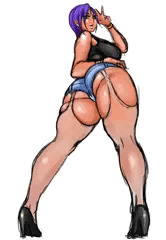 褐色ビッチ系やや年増