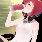 「お茶を飲みます」