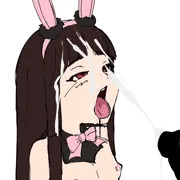 貧乳バニーぶっかけラフ