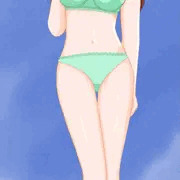 下着姿の頼子さん