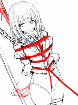 201605150 - Eyringさん支援感謝イラスト 羽黒ラフ