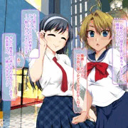 ＪＫ２人組とトイレで援交。前から後ろから……