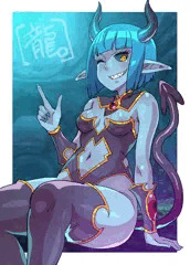 【ウチの娘】淫魔レ＝ヴァレッジちゃん描きました