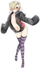 裸パーカー