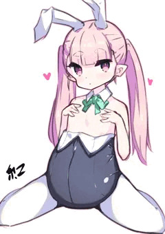 ボテ腹ピンクツインテロリバニー