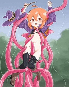 触手と激闘を繰り広げる魔法使いのぞみさん