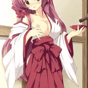 巫女さん酔わせておっぱい見せてもらった