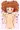 やよ顔ダブルピース