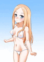 アビーと透け透けマイクロビキニ