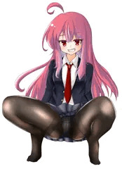 オリジナルキャラ黒タイツ開脚('ω')