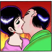 母との濃厚キス２。